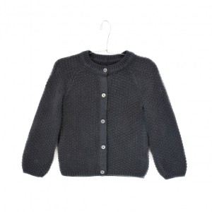 Cardigan Le Petit Germain couleur carbone 